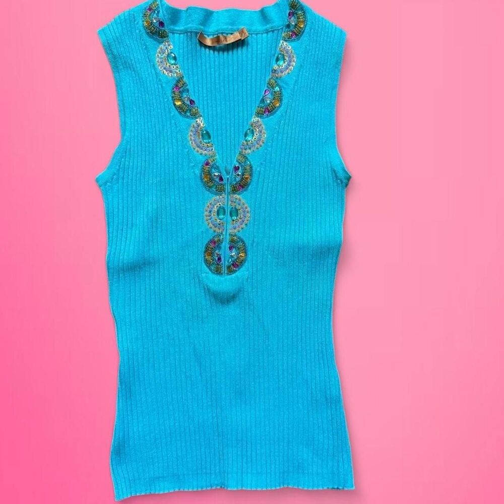 vintage y2k belldini rhinestone top